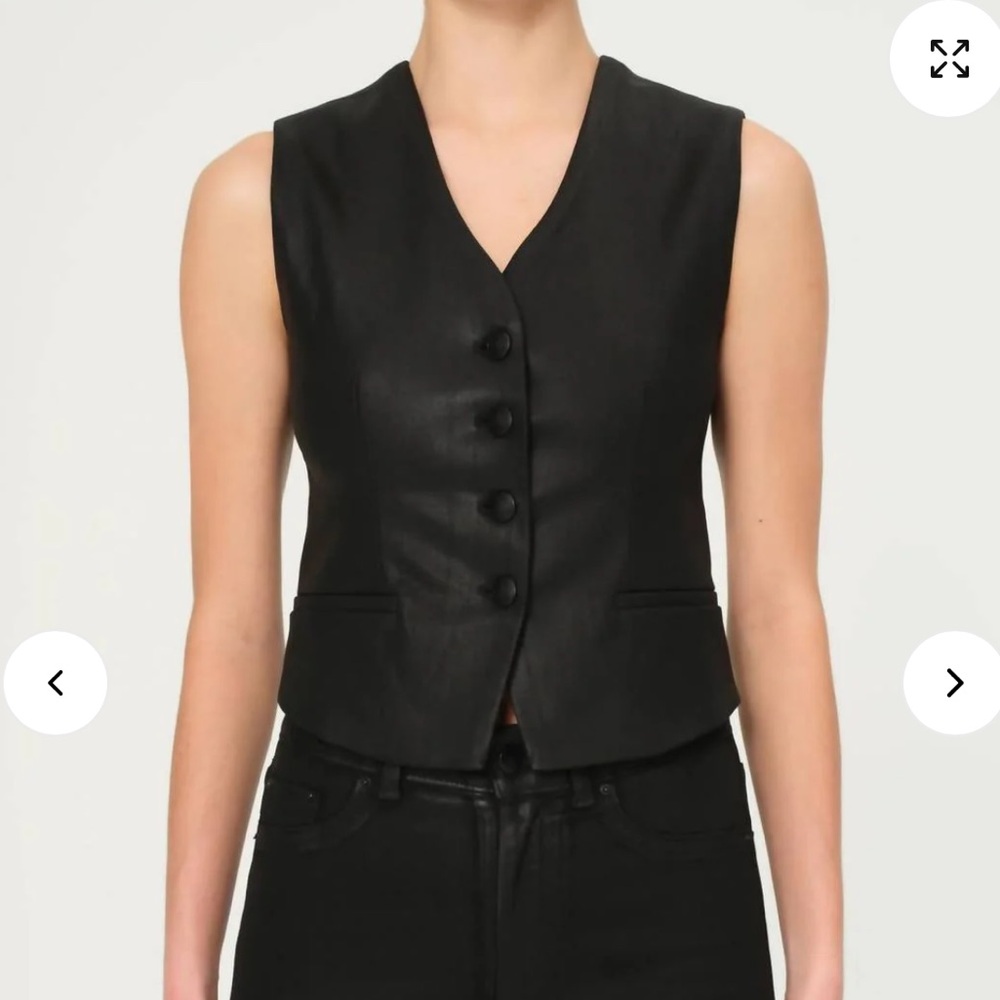 DL1961 Black Sleeveless Vest